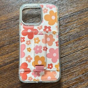 Wallis Retro Floral Phone Case - Pink and Orange